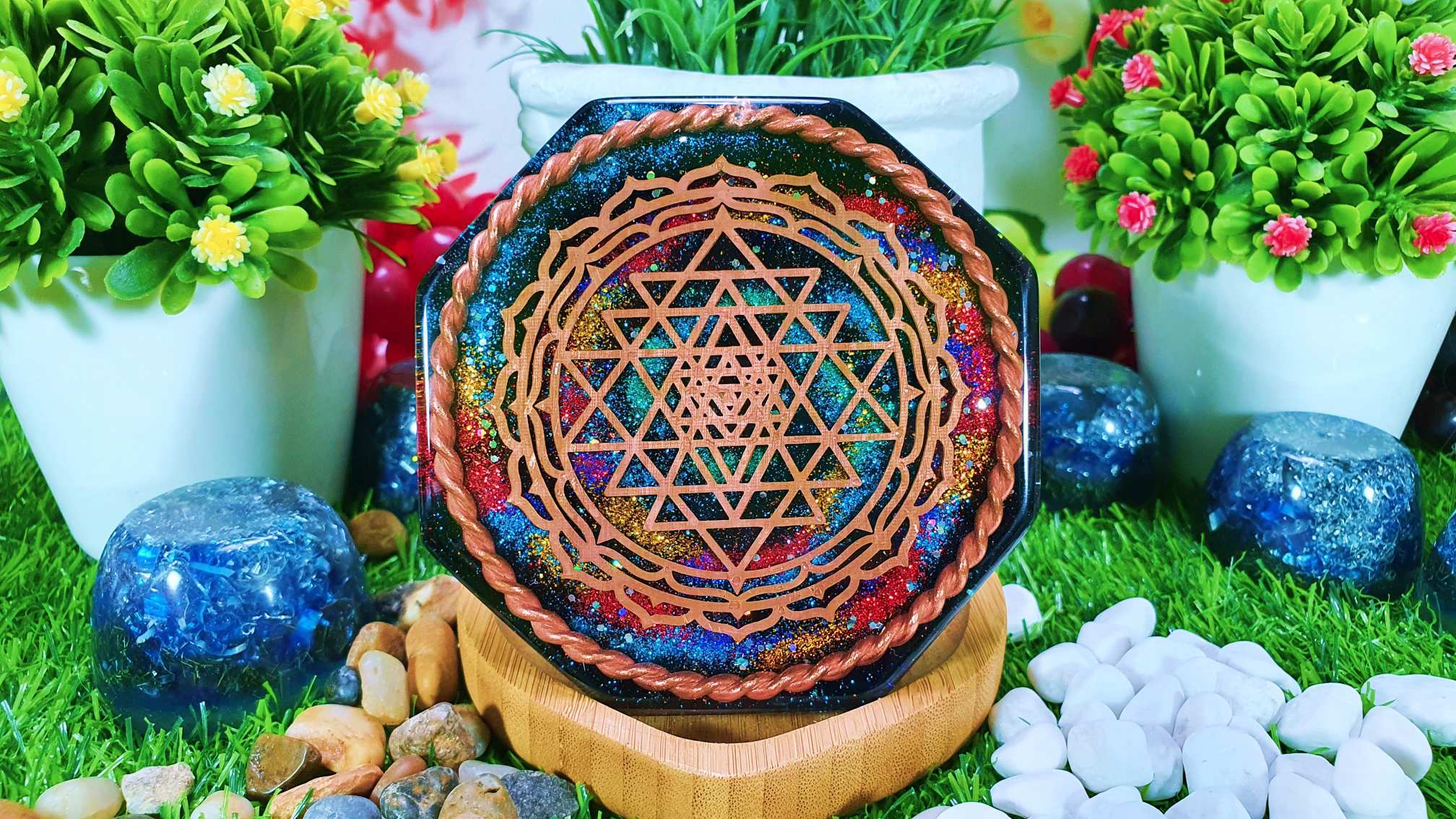 /storage/photos/1/!! Produk Orgonite Djawa/ORGONE OCTAGON DISC ~ SRI YANTRA COPPER (TRIPLE TENSOR RING)/1.jpg